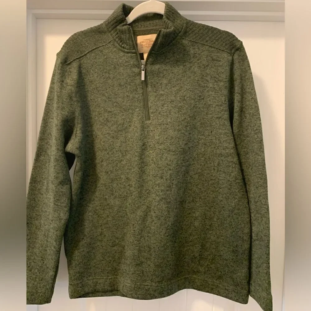 Telluride Clothing Company Men’s Quarter Zip Pullover Sweater Size Medium